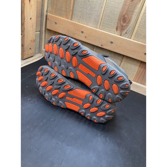 Merrell Boys Size 5 Gray & Orange Hiking Shoes With Hook & Loop & Lace-Up Closur - Picture 7 of 7